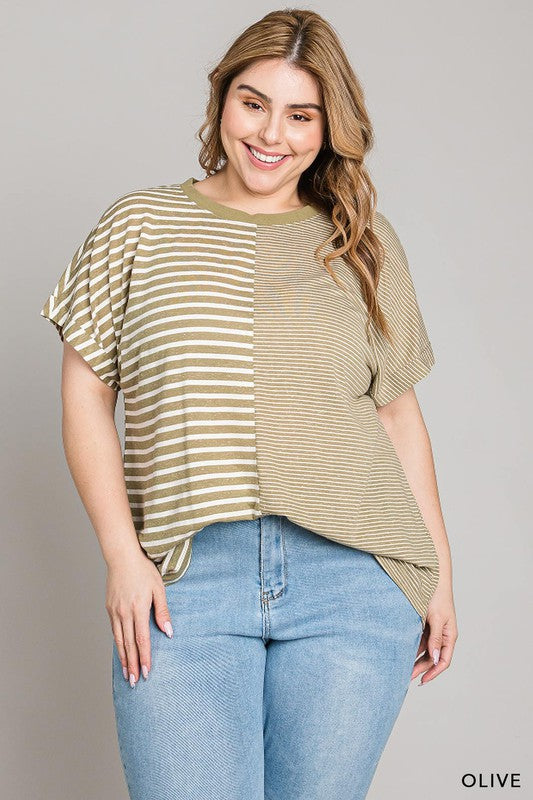 Listen To Your Heart Striped Tee