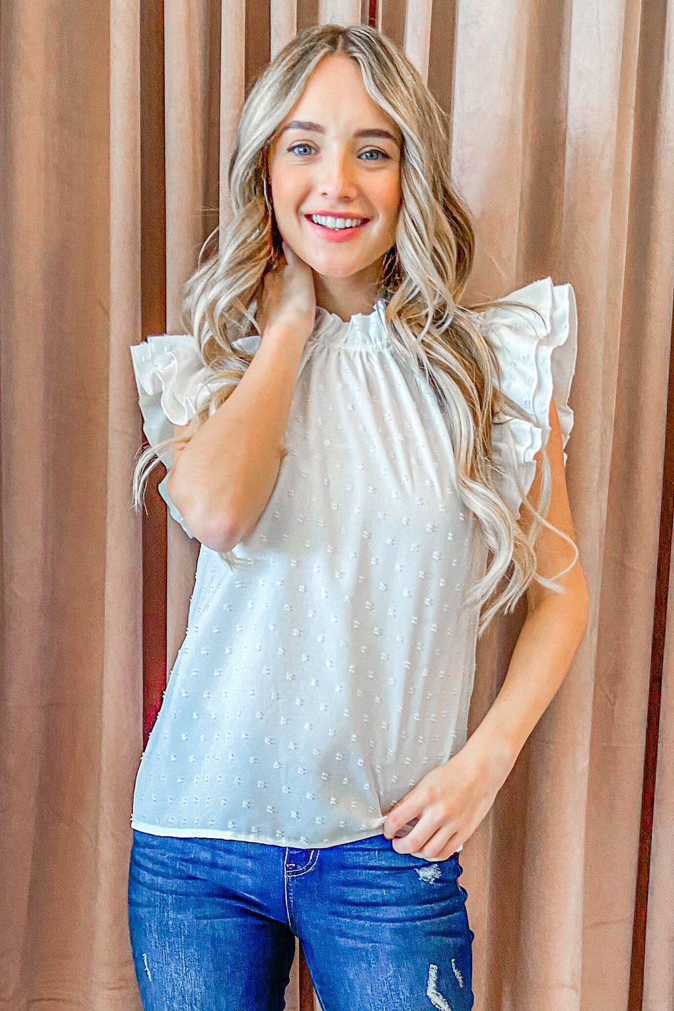Happy With You Blouse - Ivory