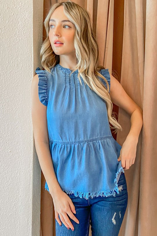 High Expectations Top - Medium Wash