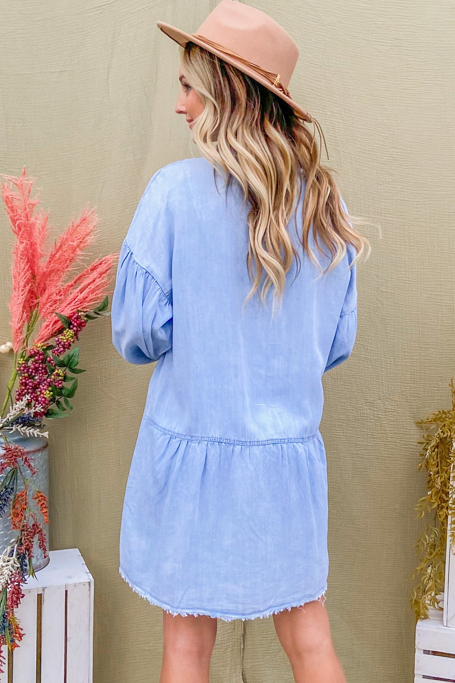 Have a Heart Chambray Dress