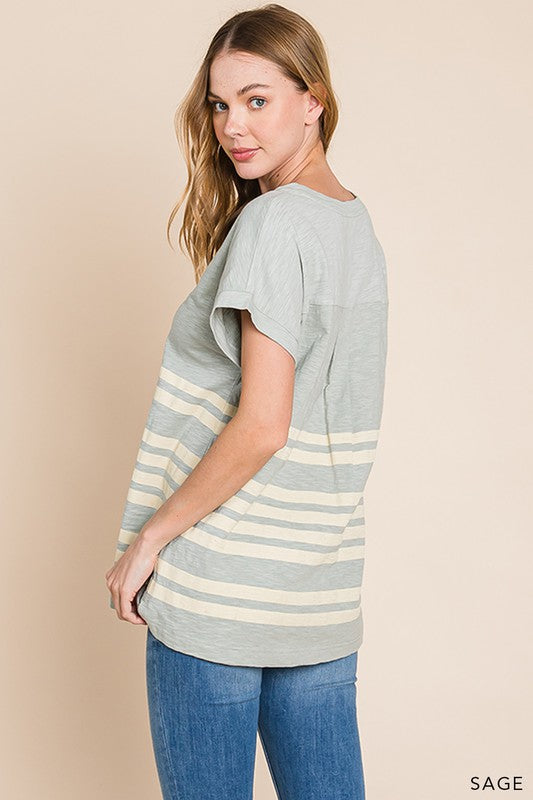 Far From You Striped Tee