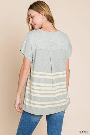 Far From You Striped Tee