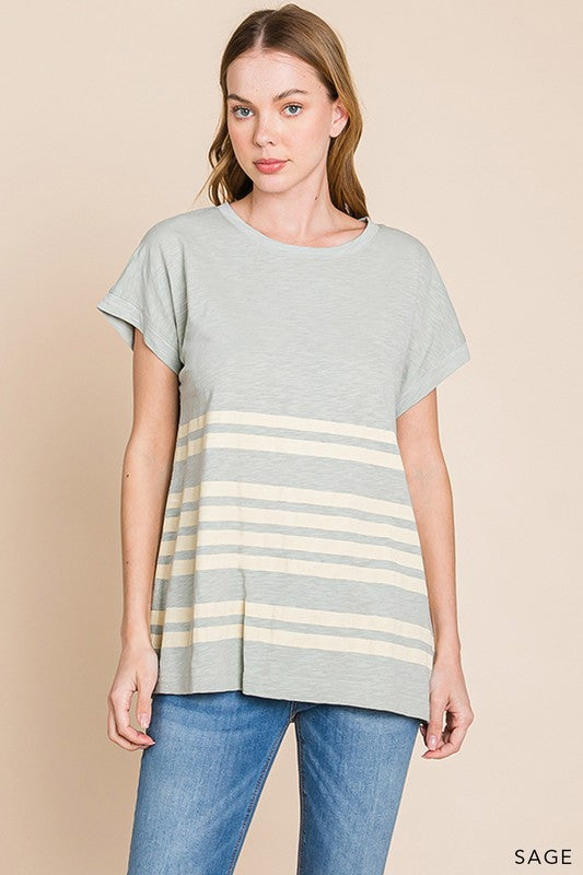 Far From You Striped Tee