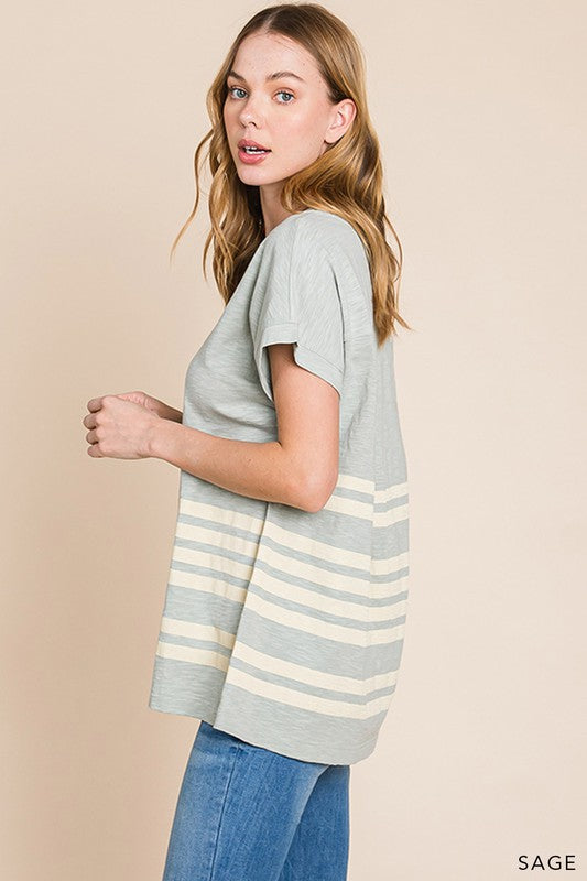 Far From You Striped Tee