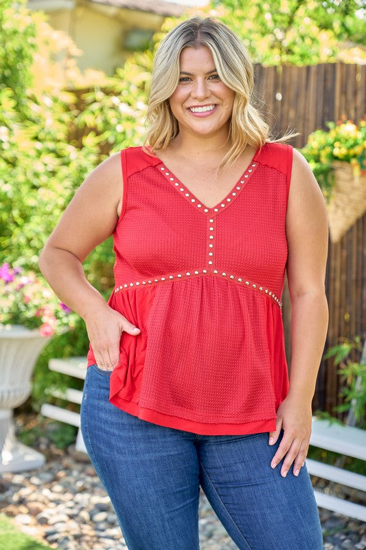 Wish I Knew Tank - Red