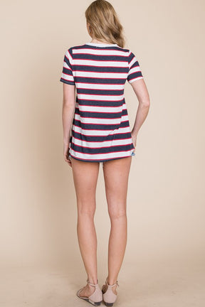 Stay In Line Striped Tee
