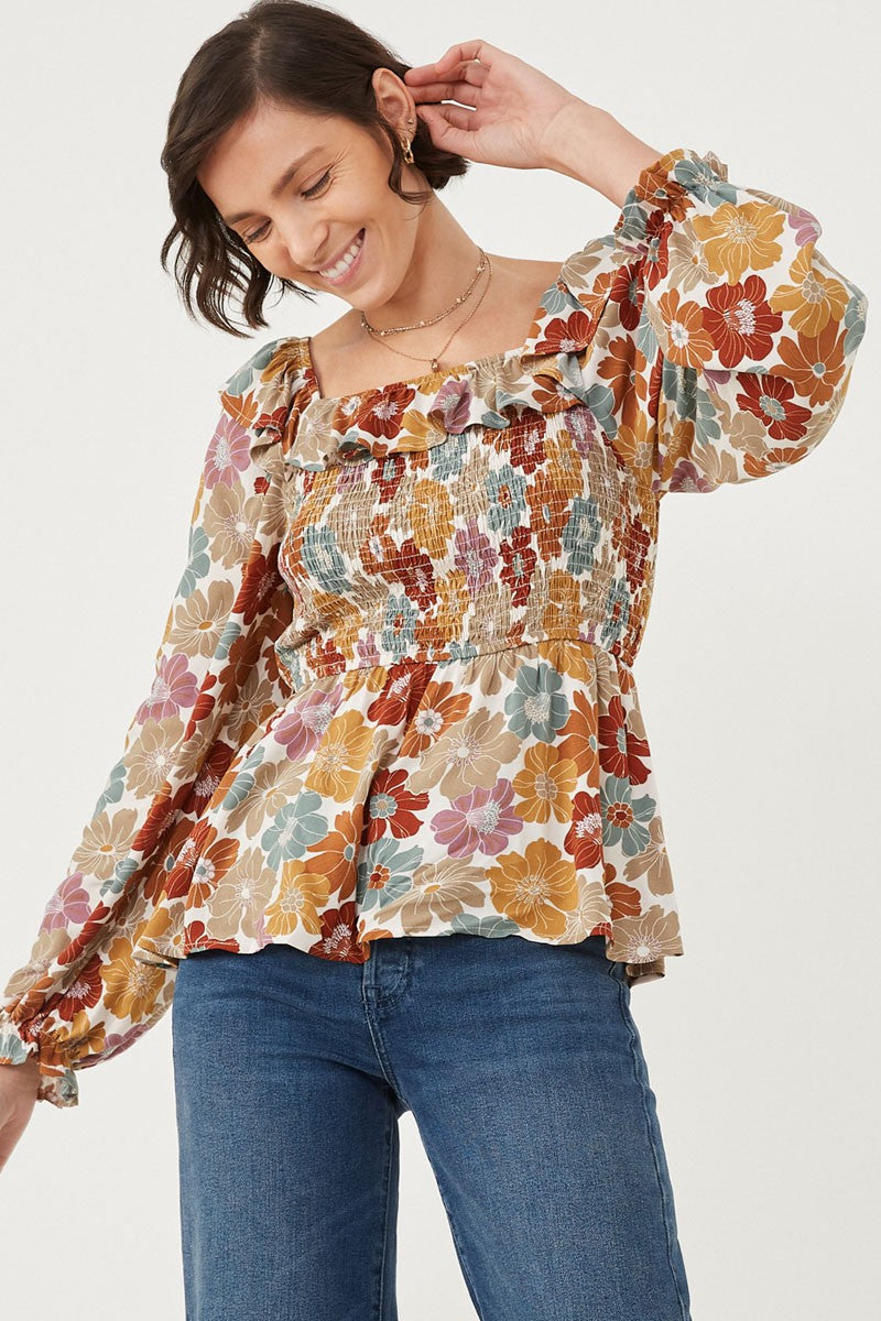 Give or Take Floral Blouse