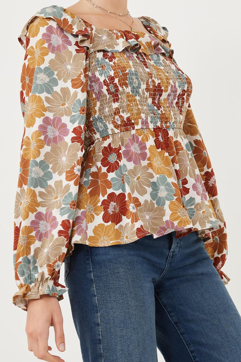 Give or Take Floral Blouse