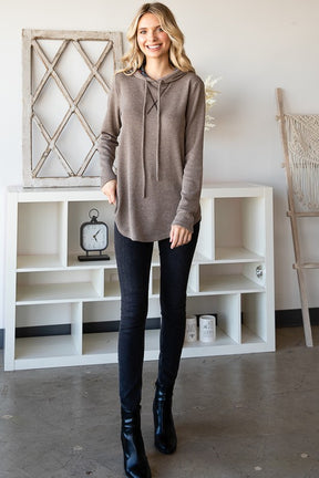 Not So Ordinary Hooded Knit Pullover