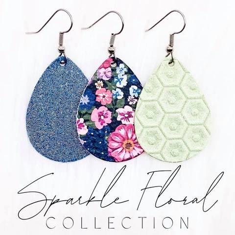 Sparkles Floral Mini Collection - Denim Dazzle