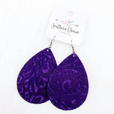 2.5" Bright Floral Mini Collection - Purple Embossed