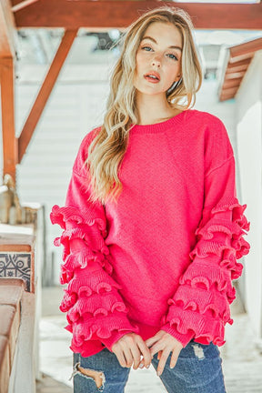 A Love Like This Ruffle Sleeve Sweater