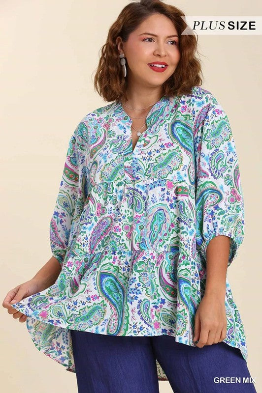 A Perfect Day Paisley Blouse