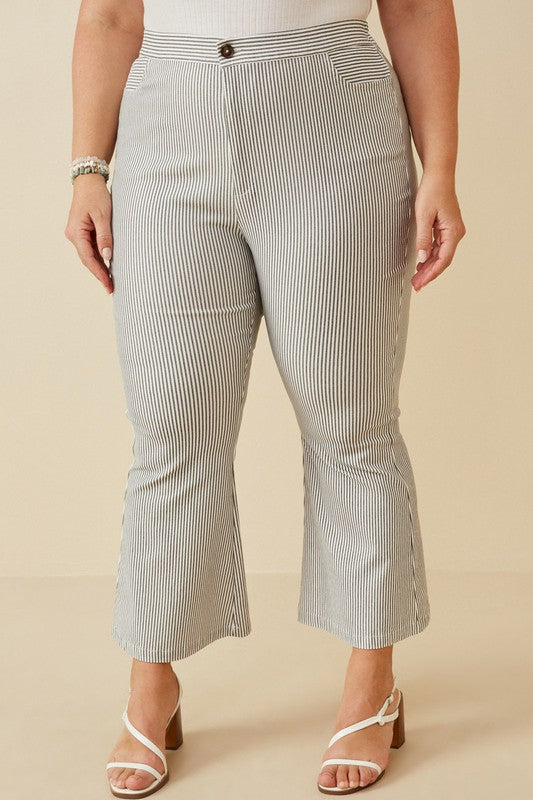 Feels So Right Pinstripe Flare Pants