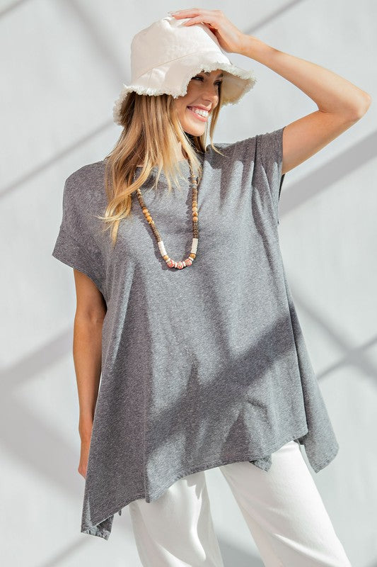 Fully Committed to You Tunic Tee - Mushroom