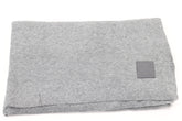 CC Solid Ribbed Scarf with Rubber Patch - Light Grey