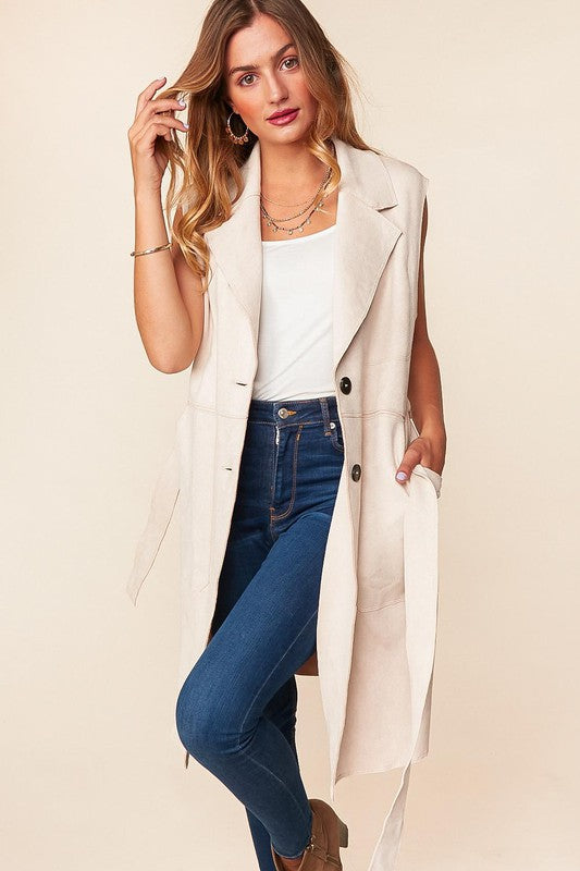 Missed You So Vegan Suede Vest