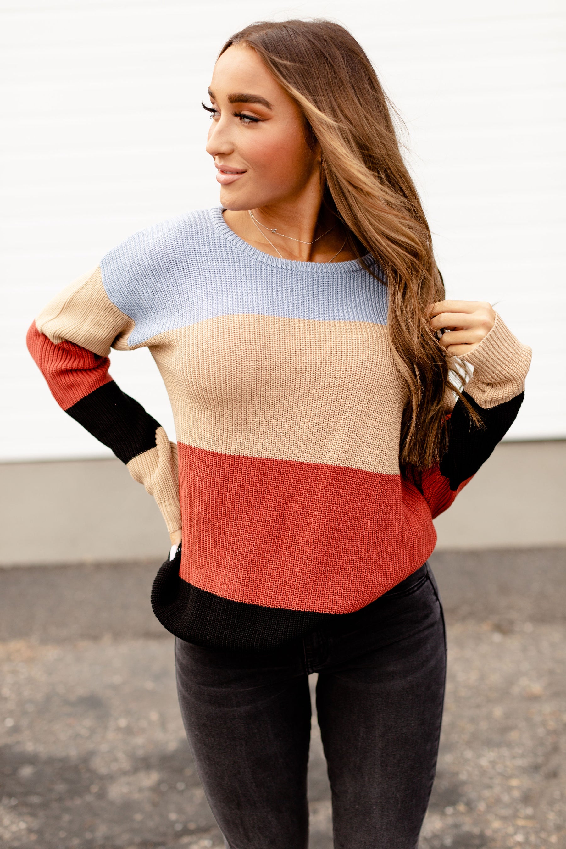 Ampersand Avenue Sweater - The Paige - Blue