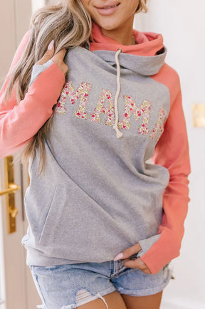 Ampersand Avenue - Doublehood™ Sweatshirt - Mama Coral & Floral