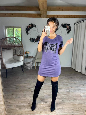 Witchy Woman T-Shirt Dress
