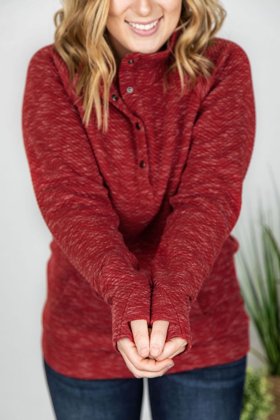 What We Need Quilted Pullover