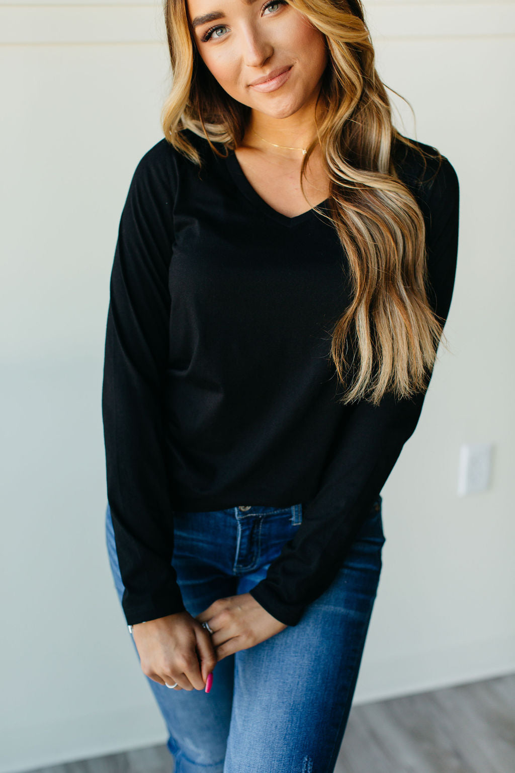 Ampersand Avenue Lulu Long Sleeve Tee - Black