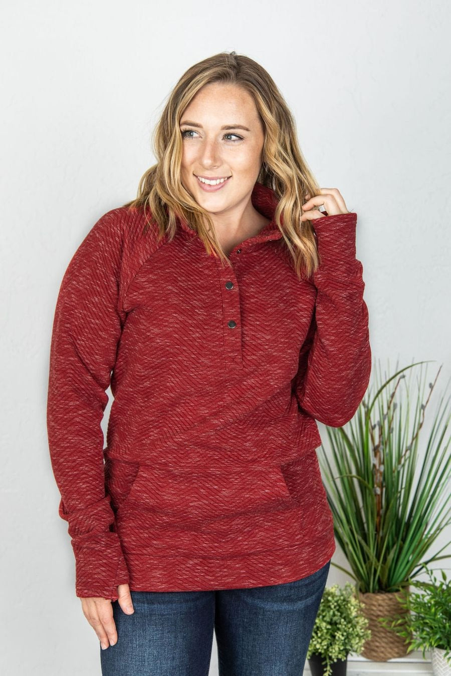 What We Need Quilted Pullover