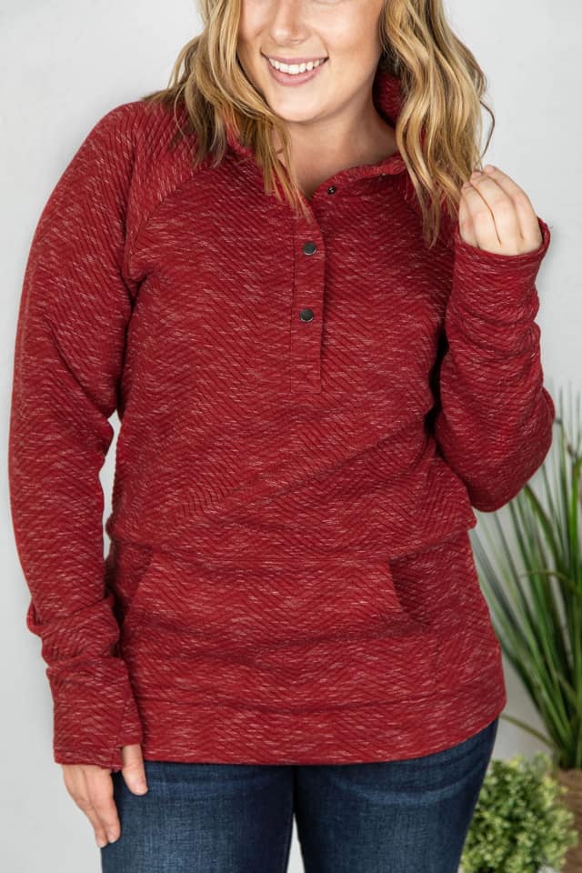 What We Need Quilted Pullover