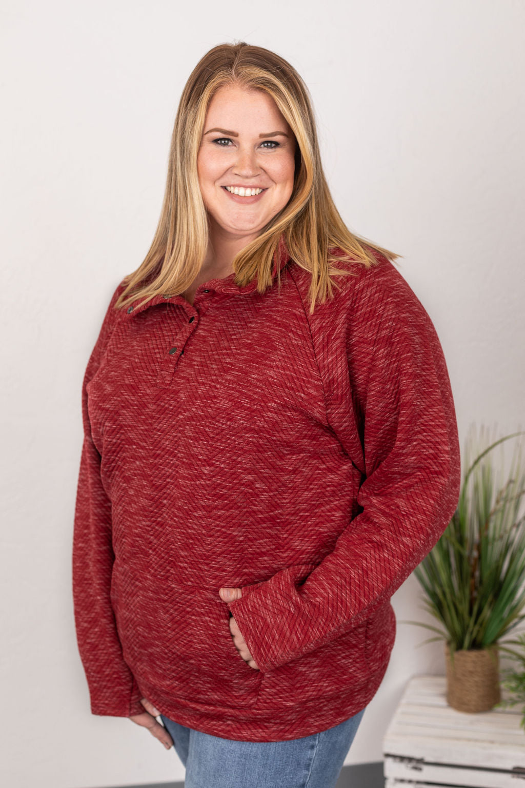 What We Need Quilted Pullover