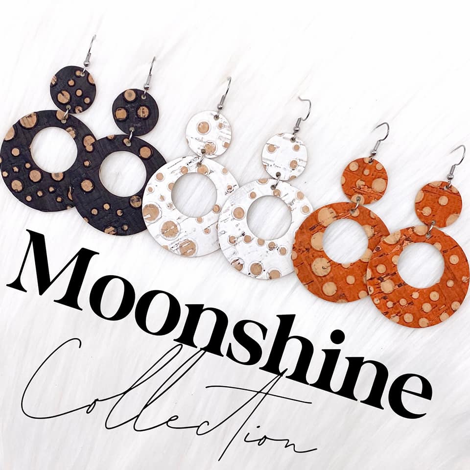 Black Moonshine Double O's Corkies Earrings