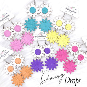 Daisy Dangle Drops - Light Pink
