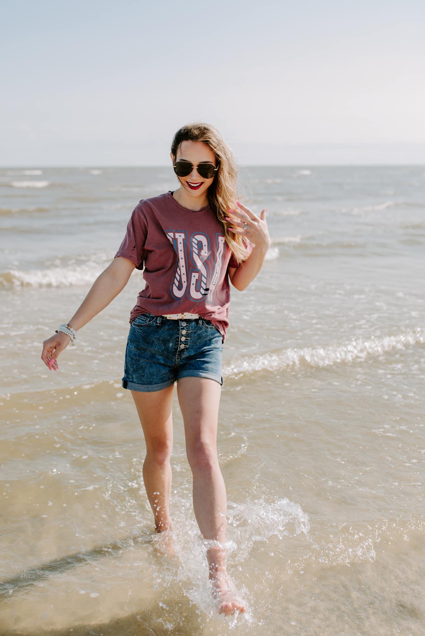 USA Destroyed Graphic Tee