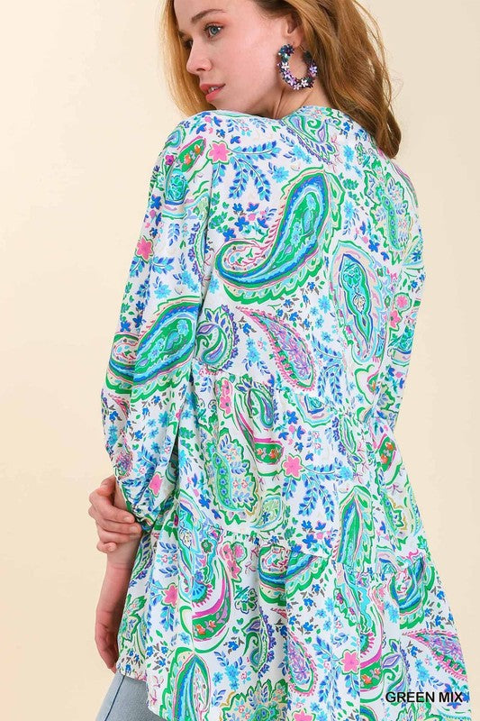 A Perfect Day Paisley Blouse