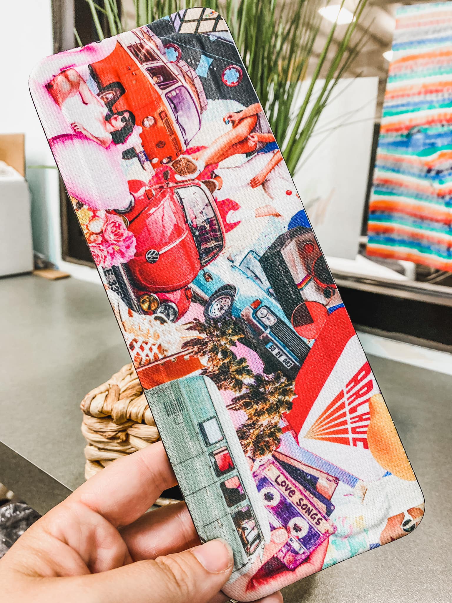 Retro Collage Slap Wrap Koozie