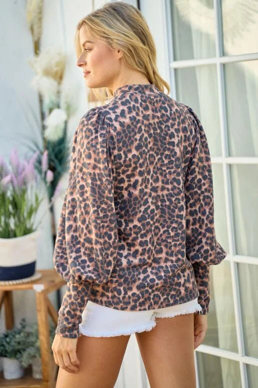 Wherever They Go Leopard Top