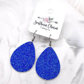 2" Spirit Glitter Teardrops - Blue