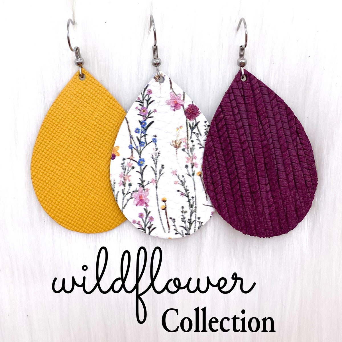 2" Wildflower Mini Collection - Mustard Saffiano