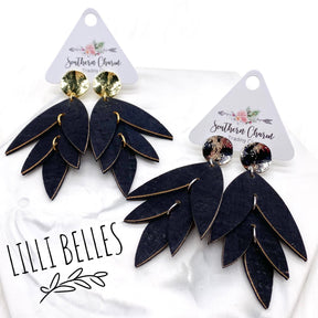 3" Black Lilli Belles - Gold
