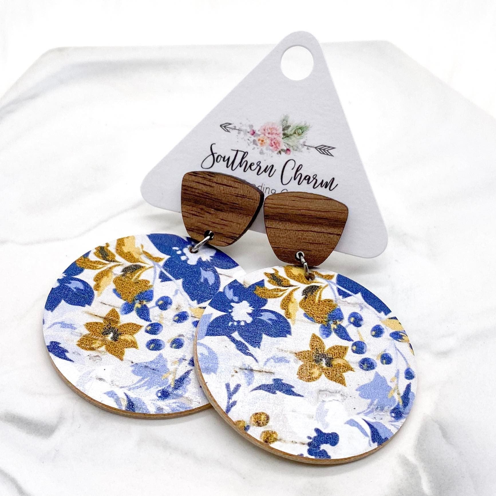 Walnut & Blooming Meadows Dangle Piggyback Corkies