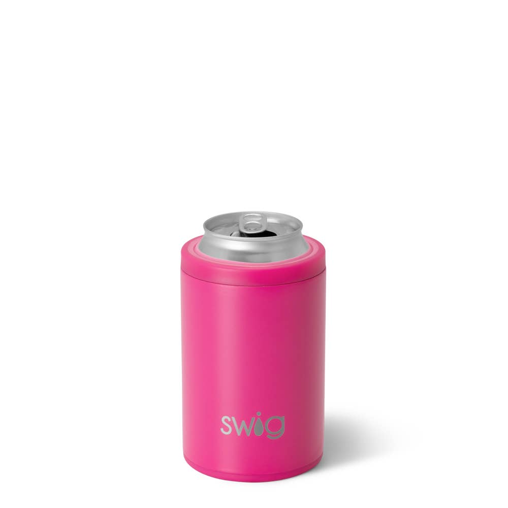 Swig Hot Pink Can + Bottle Cooler (12oz)