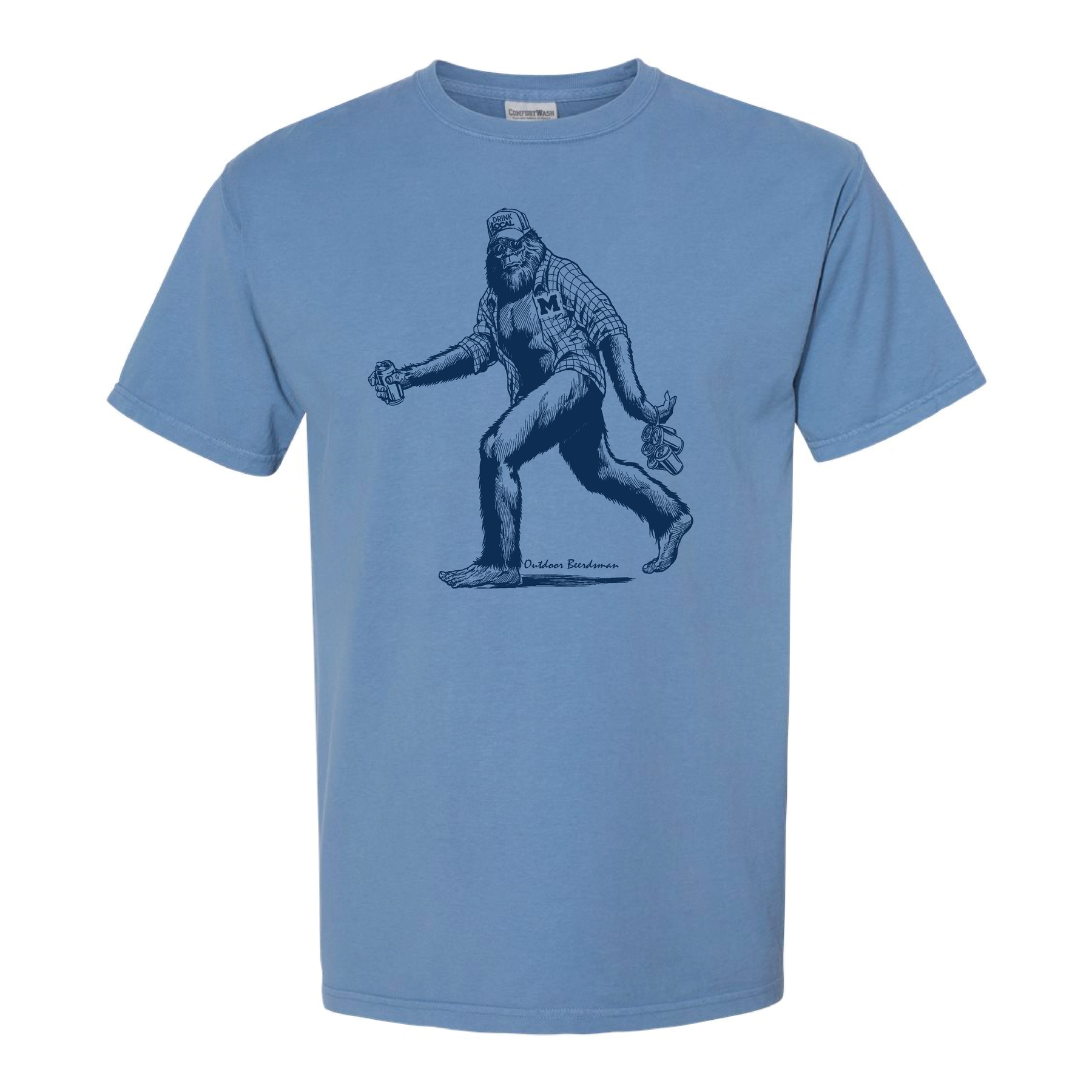 Sasquatch Go Blue Michigan Graphic Tee