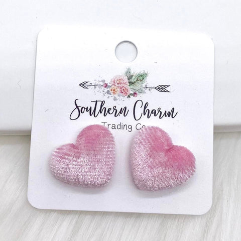 14mm Velvet Hearts - Pink