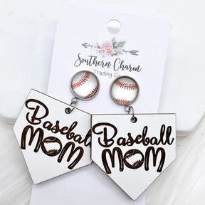 Ball Mom Dangles - Baseball