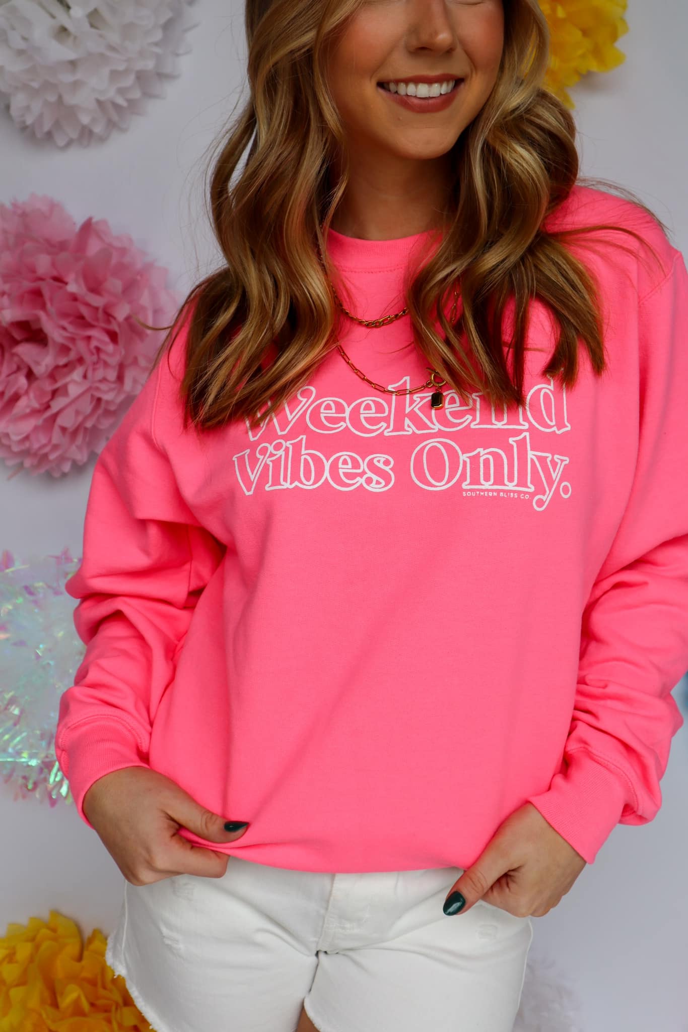 Weekend Vibes Only Pullover Sweatshirt