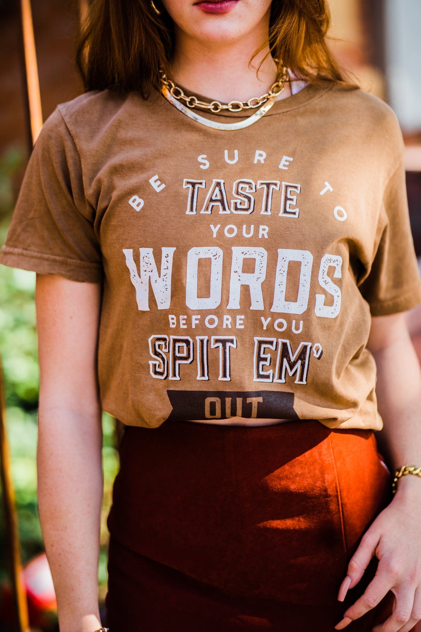Taste Your Words Graphic Tee