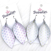 2.5" Pastel Rainbow Ombre Dot Petals