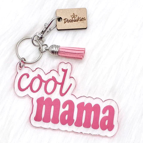 Keychain with Tassel - Cool Mama