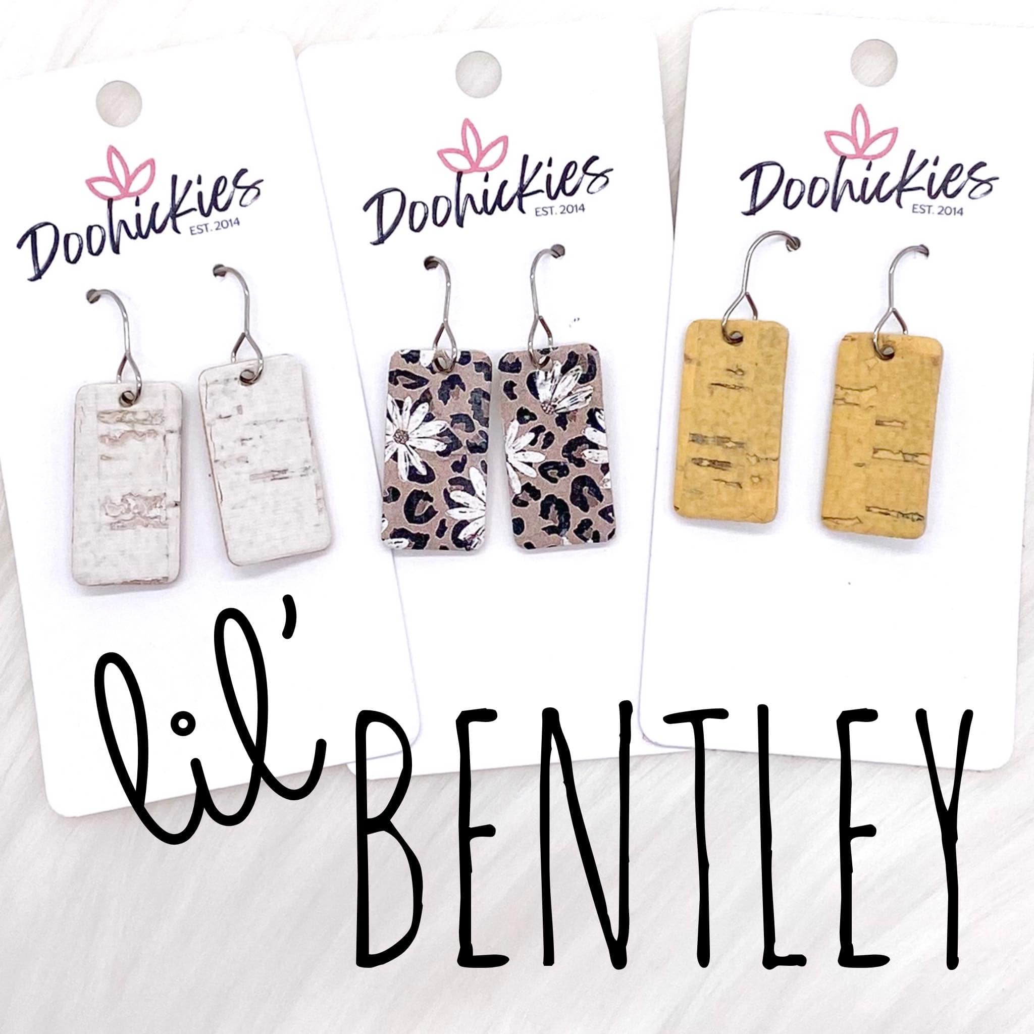 1.5" Lil' Bentley Daisy Bar Earrings - Mellow Yellow