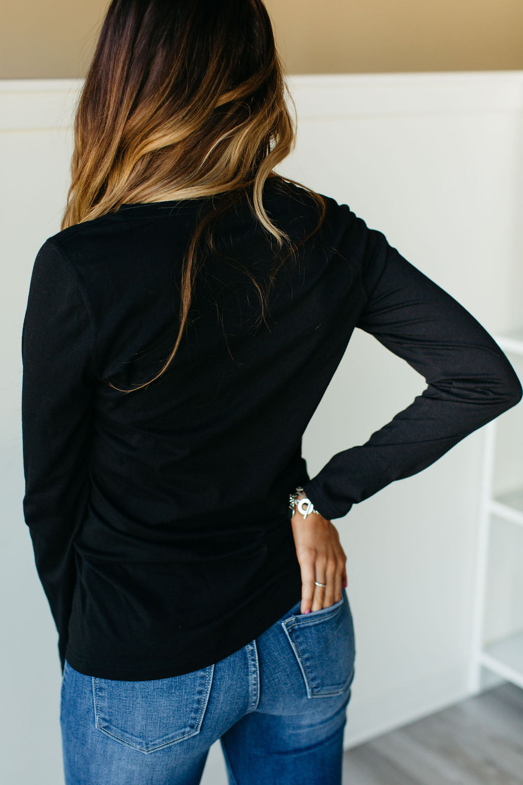 Ampersand Avenue Lulu Long Sleeve Tee - Black