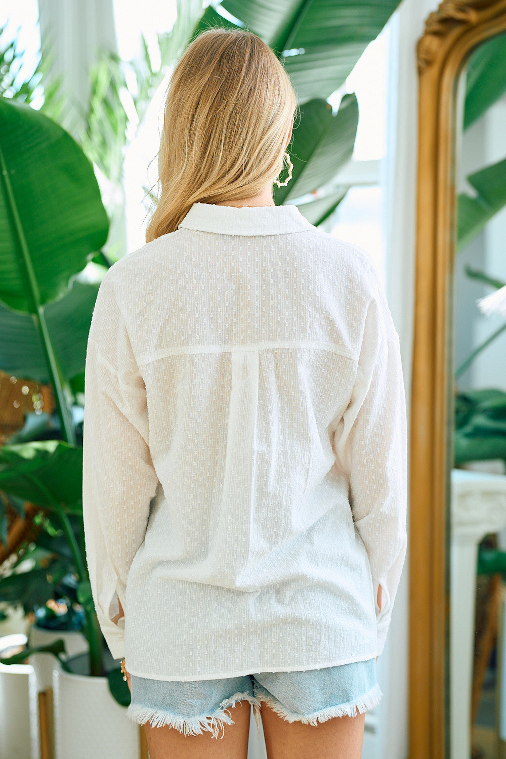 We Know The Feeling Button Down - White
